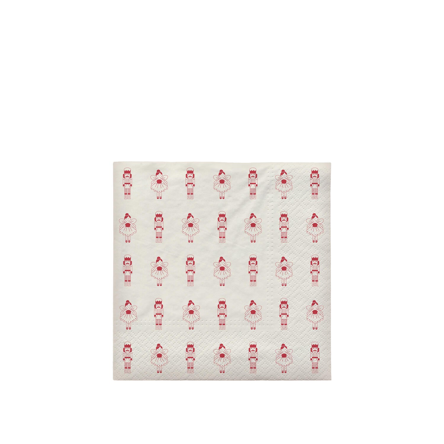 Fairy Tale papirservietter, 20 stk. - Pompeian Red/Off White